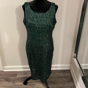 SD Collection Emerald Green Sequin Dress 12